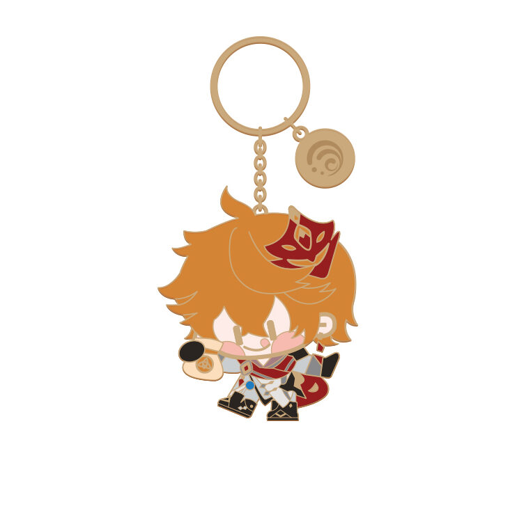 Genshin Impact - Chibi Metallic Keychain - Tartaglia - Korekuta